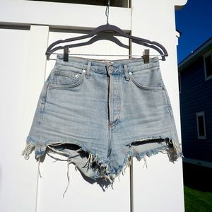 AGOLDE size 26 denim shorts